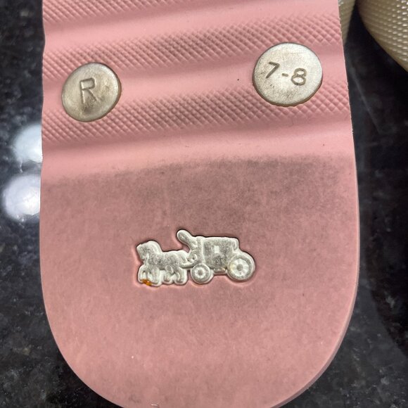 Coach flip flops - brown and gold - size 7! - Picture 3 of 5